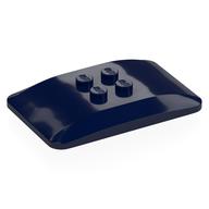 Brick Curved 6 x 4 x 2/3 Quad Curved with 2 x 2 Studs (Dark Blue)