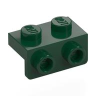 Bracket 1 x 2 - 1 x 2 (Dark Green)