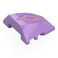Brick Wedged, Curved 4 x 3 No Studs with Pink Diamond, Spots Print (Medium Lavender)