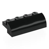 Brick Curved 2 x 4 x 1 (Black)