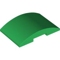 Brick Curved 4 x 6 Double, 2 x 4 Cutout (Green)