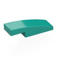 Brick Curved 3 x 1 x 2/3 (Dark Turquoise)
