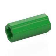 Technic Axle Connector Smooth [with x Hole + Orientation] (Bright Green)