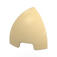 Brick Round Curved 1 x 1 x 1 Quarter Dome (Tan)