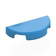 Tile Round 1 x 2 Half Circle (Dark Azure)