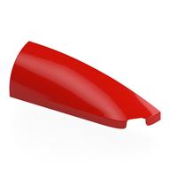 Brick Round, Curved Double 1 x 4 with Stud Notch Right (Red)