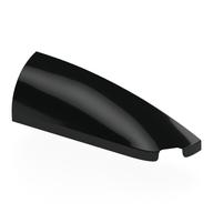 Brick Round, Curved Double 1 x 4 with Stud Notch Right (Black)