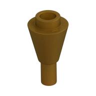 Cone 1 x 1 Inverted with Bar at Bottom (Ice Cream Cone) (Pearl Gold)