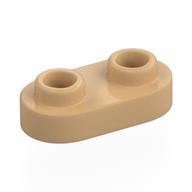Plate Special 1 x 2 Rounded with 2 Open Studs (Warm Tan)