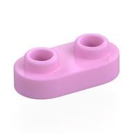 Plate Special 1 x 2 Rounded with 2 Open Studs (Bright Pink)