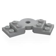 Plate Angled 2 x 2 with Step and Hole in Center (Light Bluish Gray)