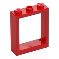 Window Frame 1 x 3 x 3 (Red)