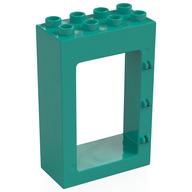 Duplo Door Frame 2 x 4 x 5 (Dark Turquoise)