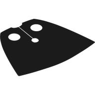Neckwear Cape, Standard, Very Short [Spongy Stretchable Fabric] (Black)