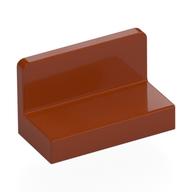 Panel 1 x 2 x 1 [Rounded Corners] (Dark Orange)
