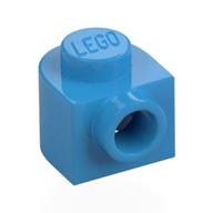 Plate Special 1 x 1 x 2/3 Half Round with Side Stud (Dark Azure)