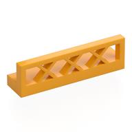 Fence Lattice 1 x 4 x 1 (Bright Light Orange)
