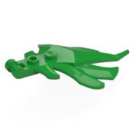 Flames 5 x 7 x 1 x 1/3 with Studs, Handle (Bright Green)