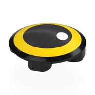 Plate Round 2 x 2 with Rounded Bottom with Eye, Yellow Iris, White Pupil Print (Black)