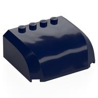 Windscreen 5 x 6 x 2 Triple Curved Top Canopy with 4 Studs (Dark Blue)