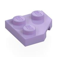 Wedge Plate 2 x 2 Cut Corner (Lavender)