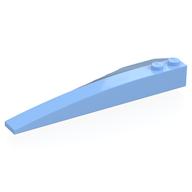 Brick Wedged, Curved 10 x 3 Right (Bright Light Blue)