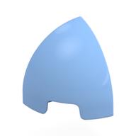 Brick Round Curved 1 x 1 x 1 Quarter Dome (Bright Light Blue)
