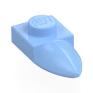 Plate Special 1 x 1 with Tooth (Bright Light Blue)
