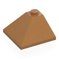 Brick Sloped 33° 3 x 3 Double Convex (Medium Nougat)
