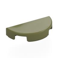 Tile Round 1 x 2 Half Circle (Olive Green)