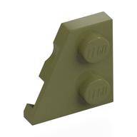 Wedge Plate 2 x 2 Left (Olive Green)