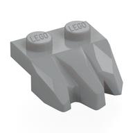 Plate Special 2 x 3 with Rocks (Light Bluish Gray)
