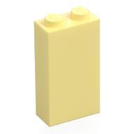 Brick 1 x 2 x 3 with Bottom Stud Holder (Bright Light Yellow)