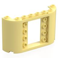 Panel 2 x 8 x 4 with Curved Sides (Bright Light Yellow)