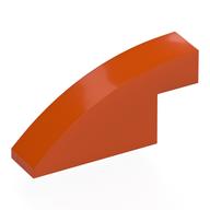 Brick Curved 1 x 4 x 1 2/3 No Studs (Reddish Orange)
