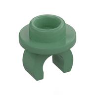 Plate Special Round 1 x 1 with Hollow Stud and Underside Clip (Sand Green)