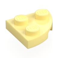 Plate Round Corner 2 x 2 (Bright Light Yellow)