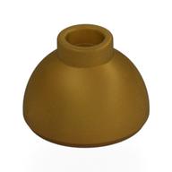 Brick Round 1.5 x 1.5 Dome Top [Plain] (Pearl Gold)