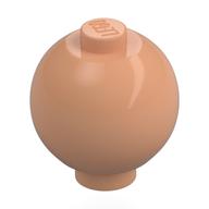 Brick Round 2 x 2 Sphere with Stud [Plain] (Nougat)