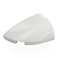 Brick Round, Curved Double 3 x 2 Beveled with Stud Notch Left (White)