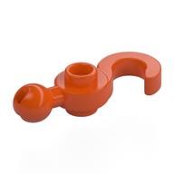 Hook with Towball (Reddish Orange)