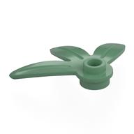 Plant, Round 3 x 3 - 3 Leaves (Sand Green)