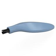 Animal Body Part, Dinosaur, Fin with Black Pin (Sand Blue)