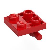 Plate Special 2 x 2 with Horizontal T-Bar Underneath (Red)
