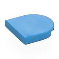 Tile Round 2 x 2 Half Circle (Dark Azure)