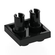 Plate Special 2 x 2 with 2 Pins (Black)