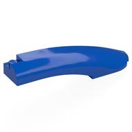 Brick Round, Curved 10 x 2 x 2 with Rounded End Right (Blue)