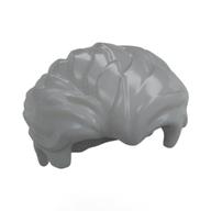 Hair Swept Back with Slight Widow's Peak and Short Side Burns [Plain] (Light Bluish Gray)