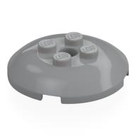 Dish 4 x 4 with 4 Studs (Light Bluish Gray)