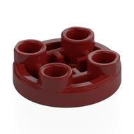 Tile Special Round 2 x 2 Inverted (Dark Red)